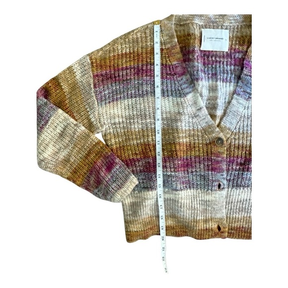 Lucky Brand V-Neck Ombre Button Front Cardigan Size Small - Picture 11 of 16